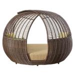 Waterproof Aluminum Wicker Patio Daybed