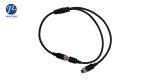 4 PIN 12MM Male To Male Vehicle Camera Aviation Cable IP67