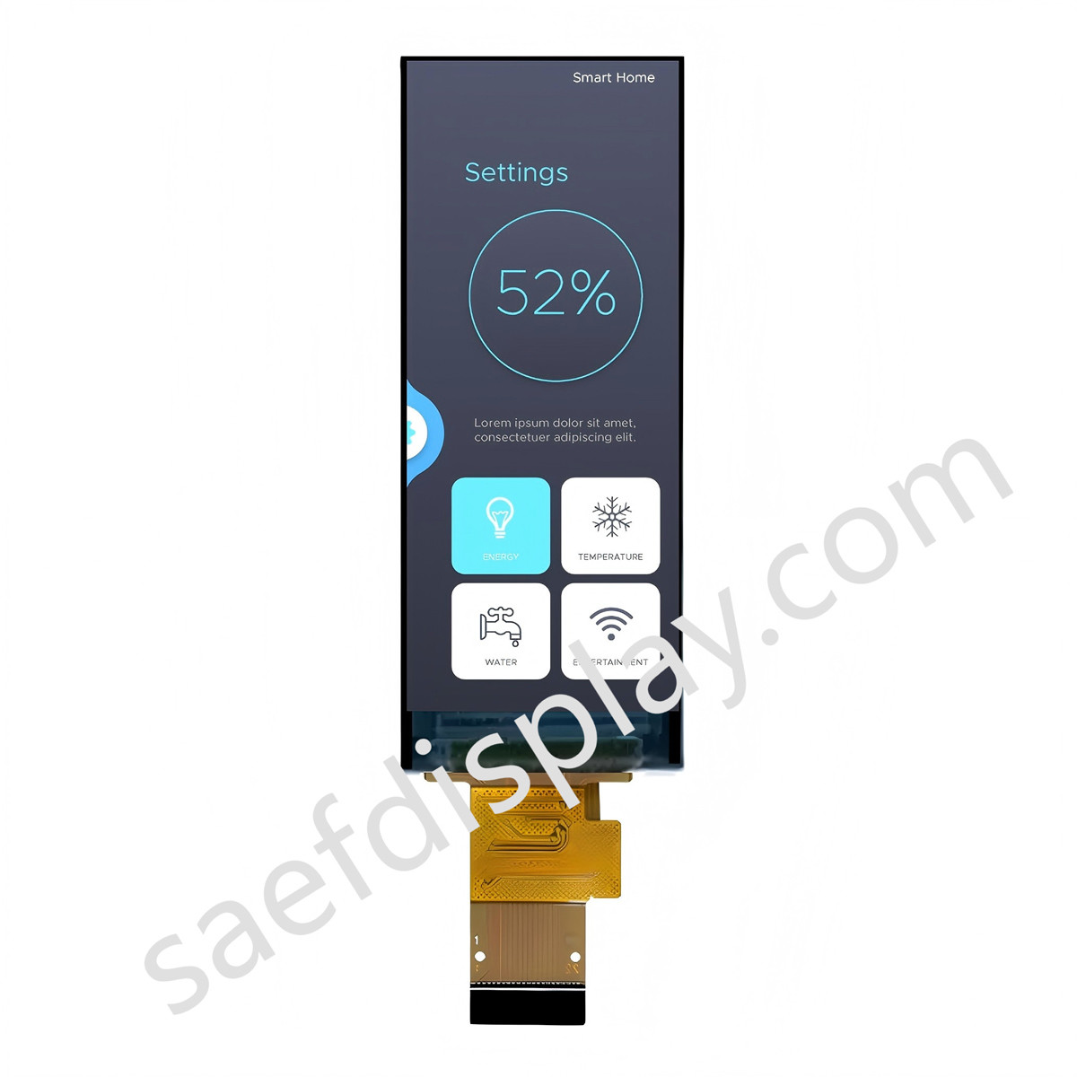 2.2-Inch IPS TFT LCD Display 200x480 Resolution MIPI Interface 500 Nits Brightness For Clear Visuals