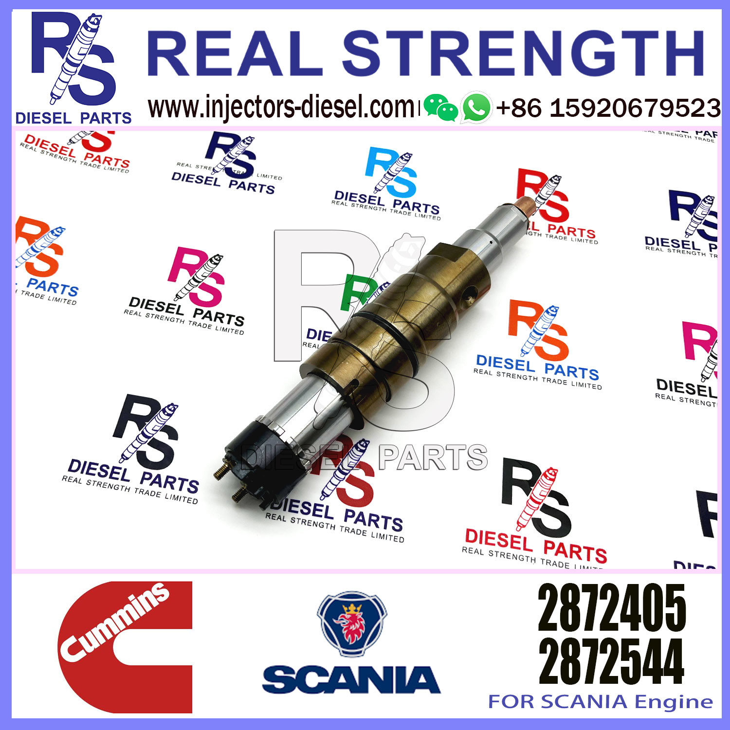 Diesel Common rail fuel injector 2872405 2872544 2894920 2897320 for SCANIA Excavator DC09 DC13 DC16