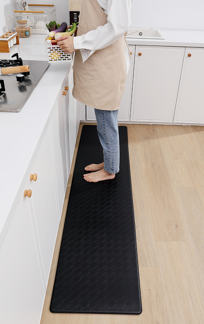 KITCHEN MAT Waterproof and Non-Slip PVC Carpets for Fatigue Prevention in Kitchens