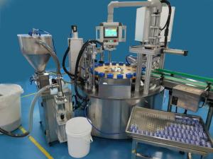 Quality Double Head Cosmetic Cream Filling Machine SUS304 Cream Jar Filling Machine wholesale