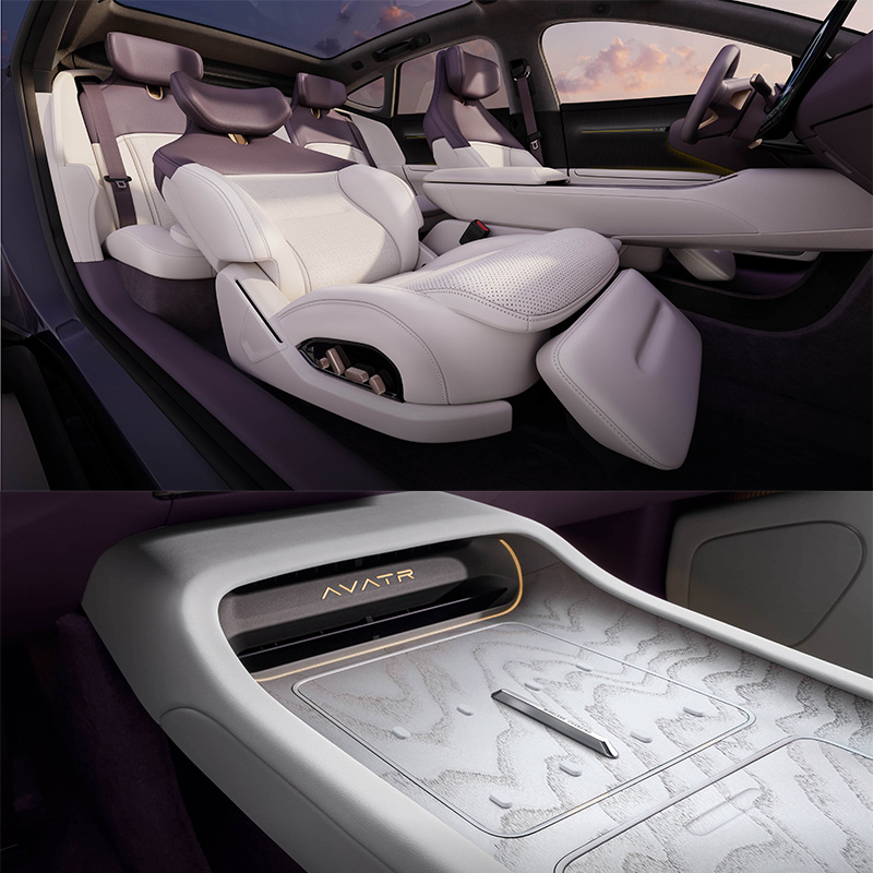 Max Speed 200 Km/h 2024 Changan Avatr Avatr 12 4-Door 5-Seat Electric Car with Single and Dual Motor by Hua-wei Avatr