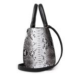 2016 new European and American fashion handbags serpentine Messenger bright skin