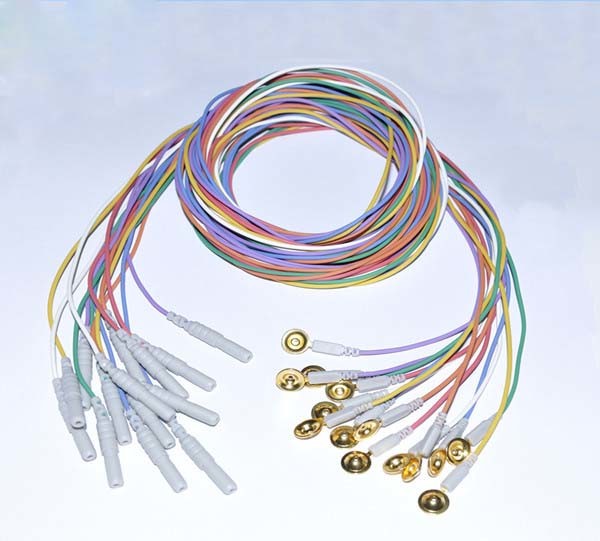 Coated Gold / AgCl / Pure Silver / Sintered EEG Electrode Cup , Cup Diameter 10mm