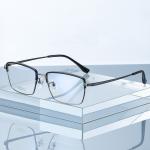 Ultra Light Mens Titanium Glasses Business Moderate Size OEM