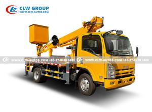 Quality Telescopic Aerial Platform Truck 16 Meter ISUZU Brand Boom Lift Cherry Picker Truck wholesale