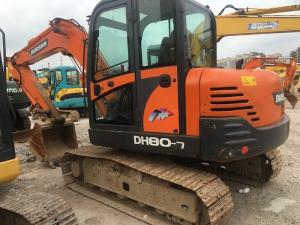 Quality Used DH80-7 Doosan Mini Excavator / Second Hand Doosan Wheeled Excavator wholesale