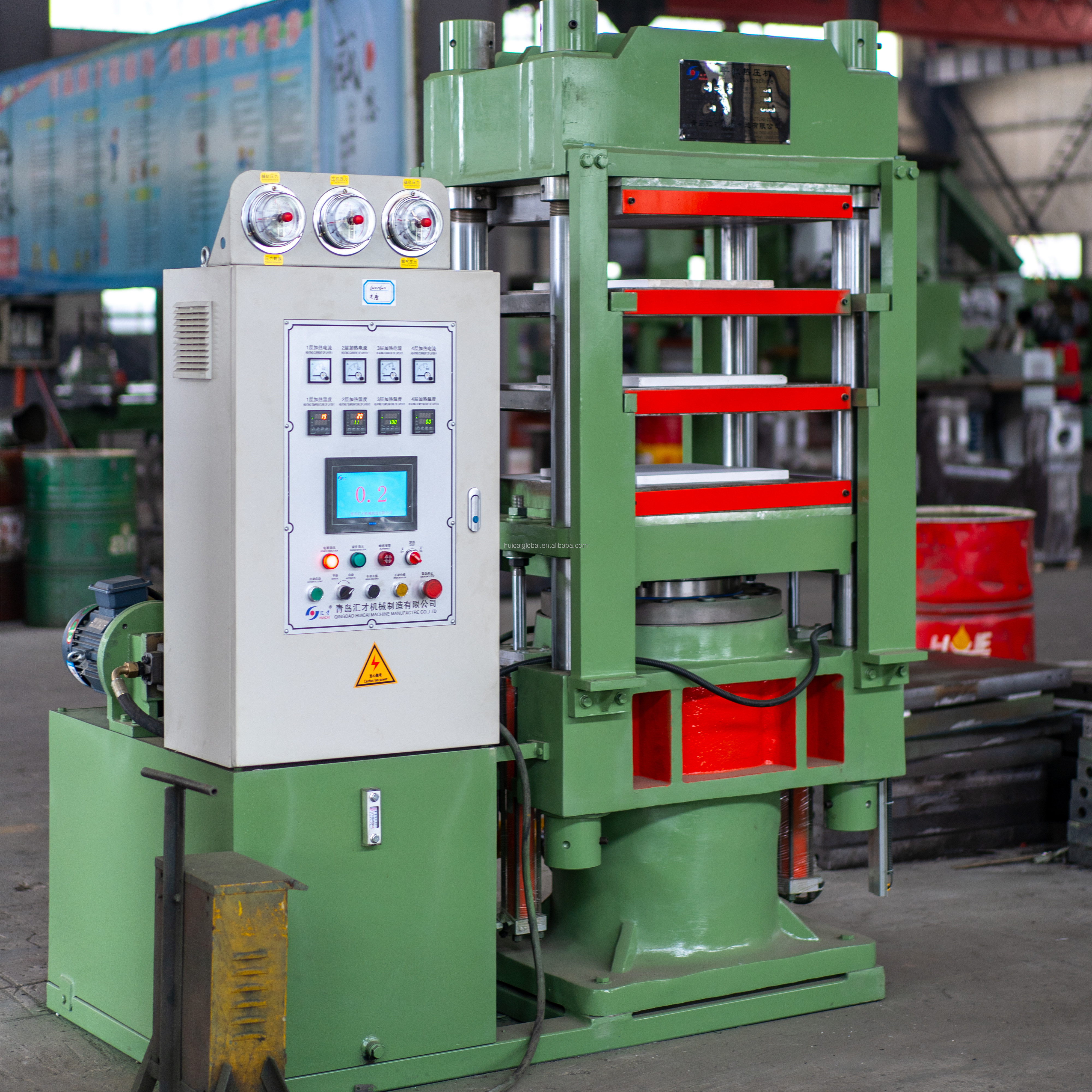 Rubber Mat Vulcanizing Press Machine with 800x1400mm Plate Size and Automatic Control