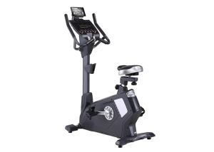 Quality Commercial Gym Stationary Upright Exercise Bike Black Magnetic Resistance wholesale