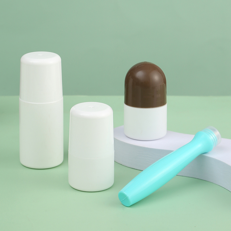 Eco-friendly Private Label Organic Roll on Natural Stone Alum Solid Perfume Deodorant Container Made of PP Body Material