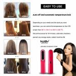 Wireless Men Quick Beard Home Hair Straightener LCD Straightening Brush Styling