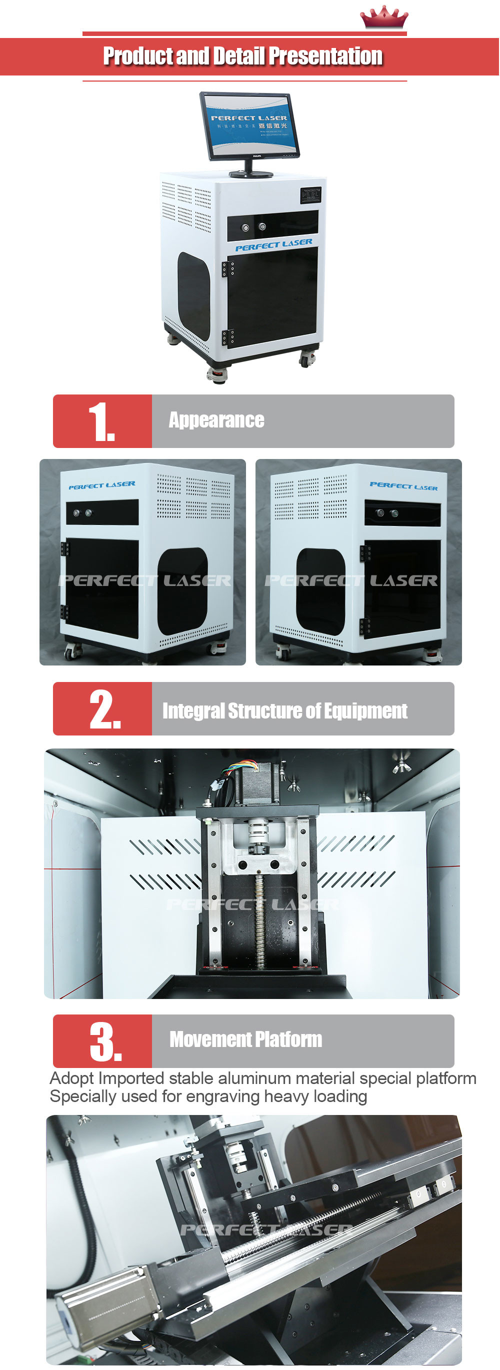 Air Cooling Yag Diode Pump 3D Laser Engraving Machine Suitable For All Crystal Materials