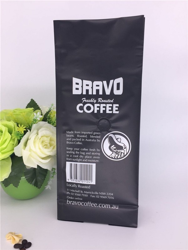 Food Grade Flat Bottom Bag Kraft Paper Bag Pouch With Heat Side Sealing 5mm