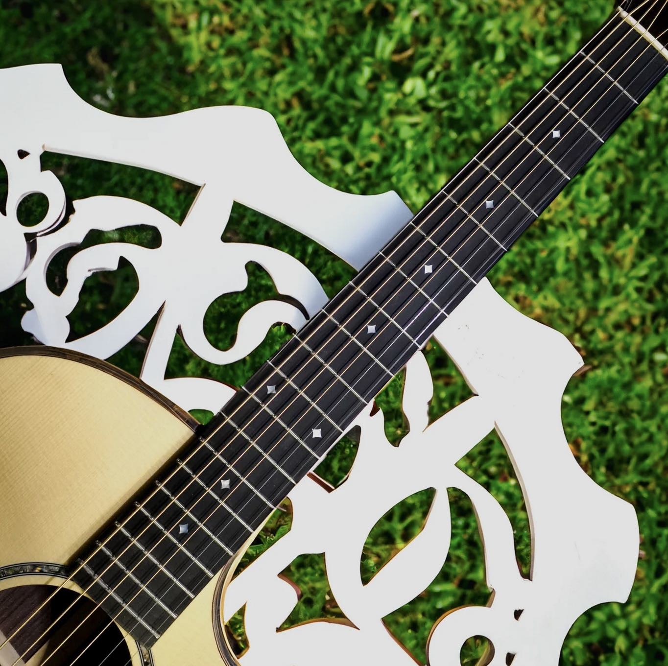 Custom GA Body SOLID WOOD Acoustic Guitar: SoliWood Masterpiece with Vintage Style