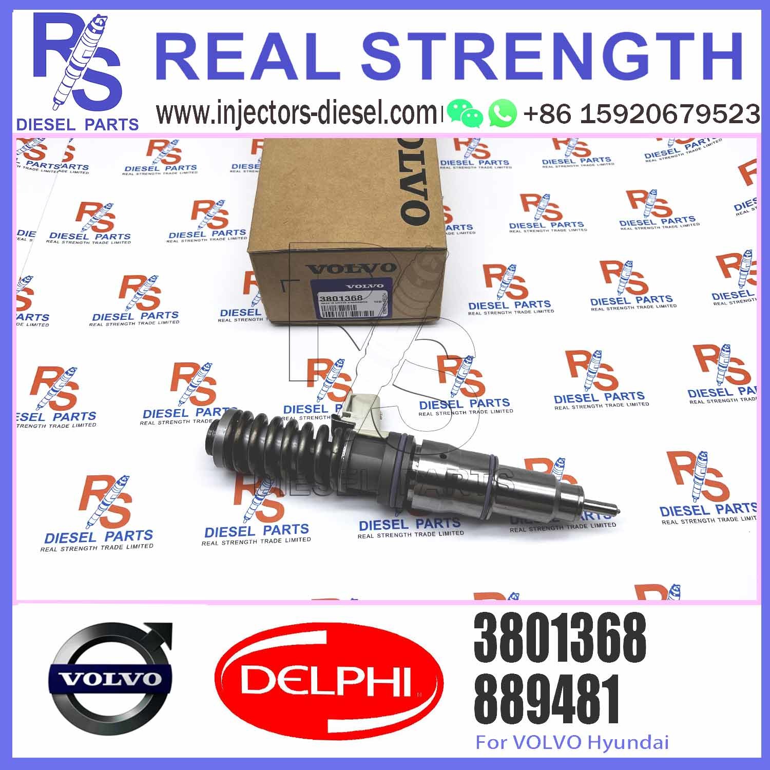4 PINS diesel injector BEBE4D27001 BEBE4D18001 3801368 for V-O-L-V PENTA MD13 with 9.5 MM BORE L287PBC