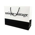 Custom Logo Clothing Shopping Gift Jewelry Packaging Paper Bag with Gold Stamp