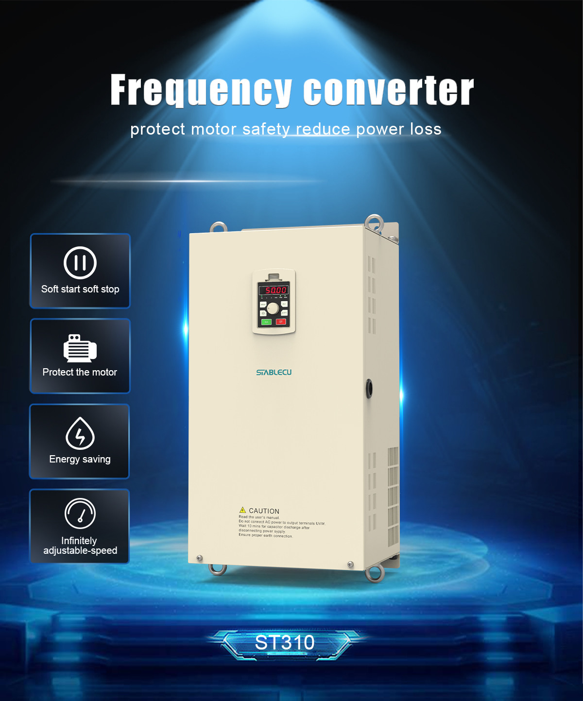 45KW 55KW AC Frequency Inverter 380V 3 Phase Variable Speed Drive