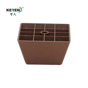 Quality KR-P0169BR Dark Brown Plastic Furniture Leg Cabinet Feet Easy Fitting Reduce Slip wholesale