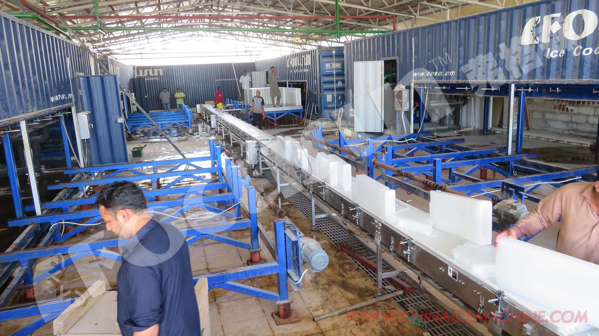 Fully Automatic 10T Block Ice Machine for Fresh Food Fishery Medical and Garden Stuff