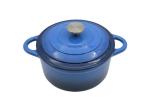 Blue Enamel Casserole Dish With Lid For All Stove 3.8/5/5.3kg
