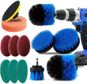 Quality Bathroom Electric Drill Cleaning Brush Attachment 20mm Plate Height wholesale