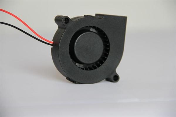 51mm Plastic DC Centrifugal Fan 5v 12v 24v Black For Car with Dual Ball Bearing