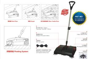 Quality Cordless Rechargeable floor sweeper wholesale