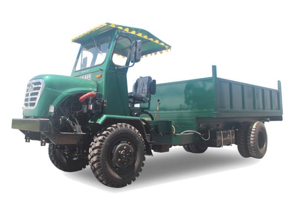 Articulated Chassis Four Wheel Drive Dump Truck / Small Tipper Truck 50HP Air