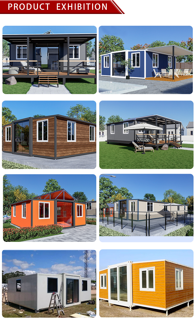 Sandwich Panel Steel Foldable Prefab Container House With Good Insulation