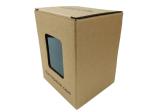 Nature Color Kraft Paper Cardboard Corrugated Material Custom Black Color Logo