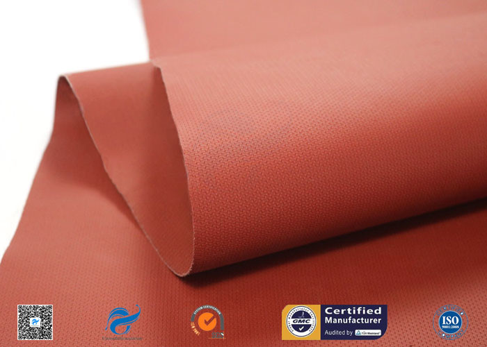 580g Silicone Coated Fiberglass Cloth High Temperature Resistant Red