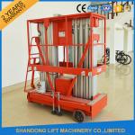 Single Four Mast Aluminum Alloy Aerial Work Platform Lift For Aerial Work CE