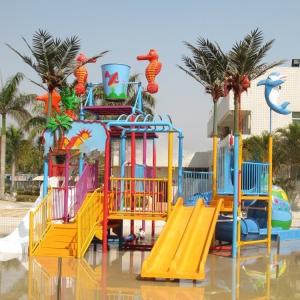 Quality Oxidation Resistant Aquatic Playground Equipment With Open Straight Water Slide wholesale