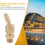 DN15 Brass Universal Dancing Fountain Nozzles 3m3/h Water Flow
