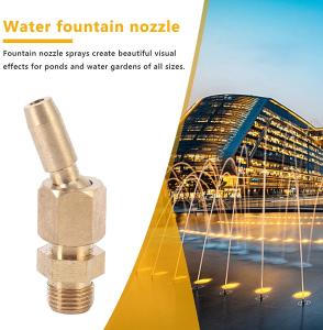 Quality DN15 Brass Universal Dancing Fountain Nozzles 3m3/h Water Flow wholesale