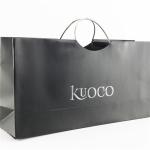 SGS Personalized Paper Bags Custom Printed Black Luxury Paper Gift Bags With