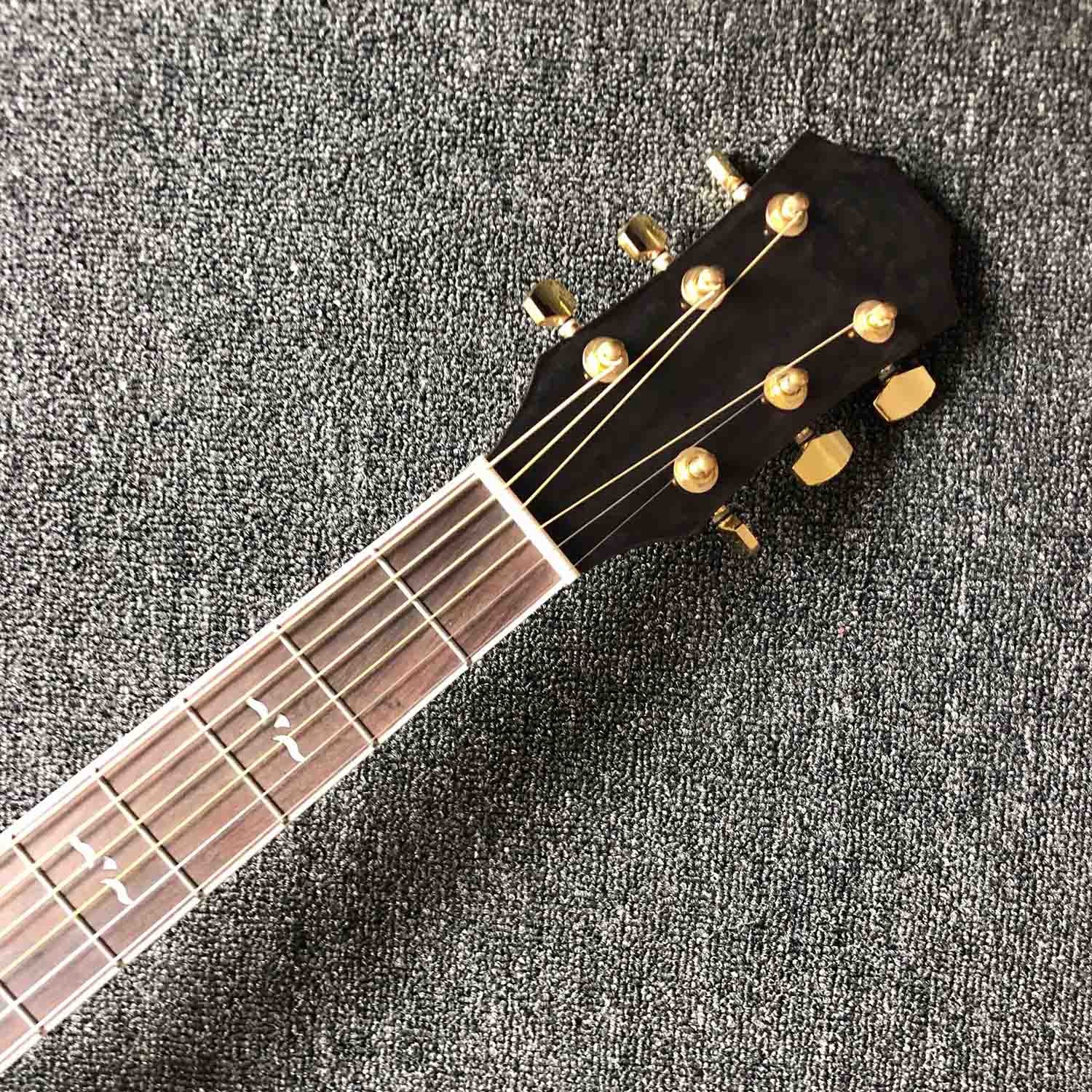 Custom 43" Solid Cedar Wood Rosewood Fingerboard T814 Acoustic Guitar