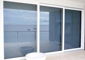 Quality Sliding Glass Commercial Aluminium Doors Powder Coated With Undisturbed Views wholesale