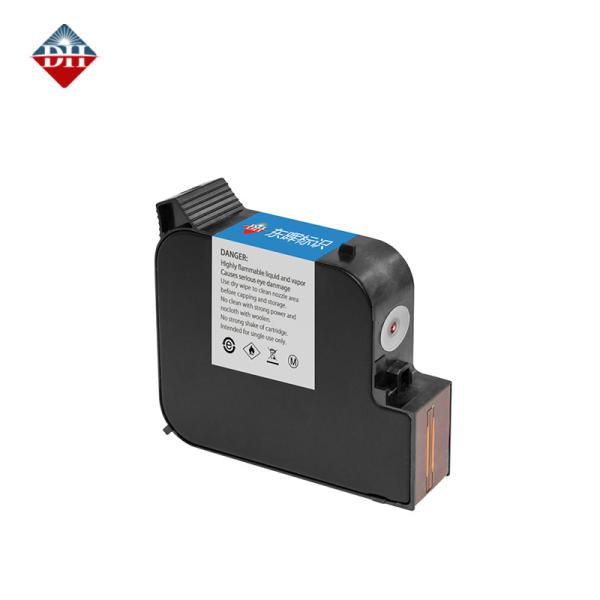 One Inch Inkjet Printer Solvent Quick Drying Ink Cartridge 25.4mm Black Red Blue