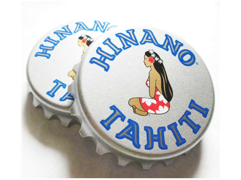 Custom Beer Promotion Gift Plastic Bottle Cap Shape Fridge Magnet Beer Bottle Opener with Printed Logo, Different Colors