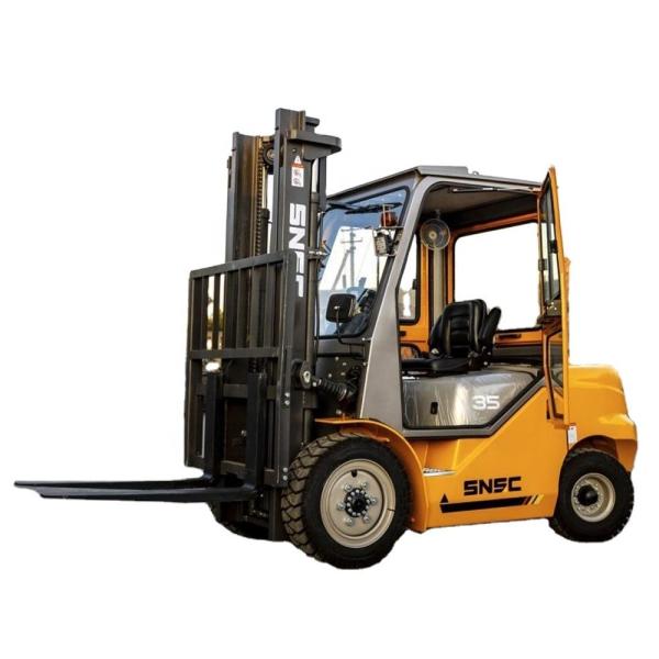 3.5 Ton Triple Mast Diesel Forklift Off-Road 4X4 Rough Terrain Forklift Energy