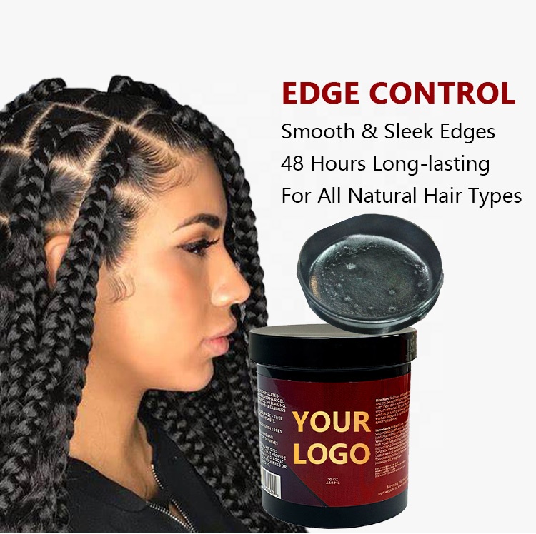 Non Greasy Loc N Thick Clear Braiding Jam Hair Gel and Edge Control Super Strong Hold