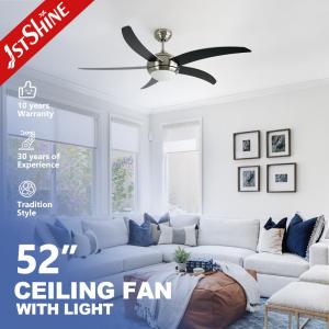 Quality Modern Ceiling Fan Light With 5 Mdf Blades Dc Motor Quiet Energy Saving wholesale