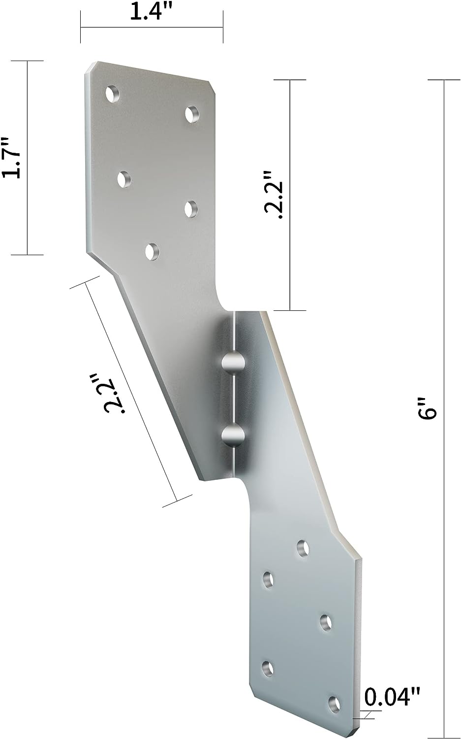 Galvanized Steel Strong Tie Brackets Heavy Duty Hurricane Tie for Metal Building Material