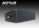 3 Way Portable Speaker System For Church 12 Inch 1200W Subwoofer Cabinet