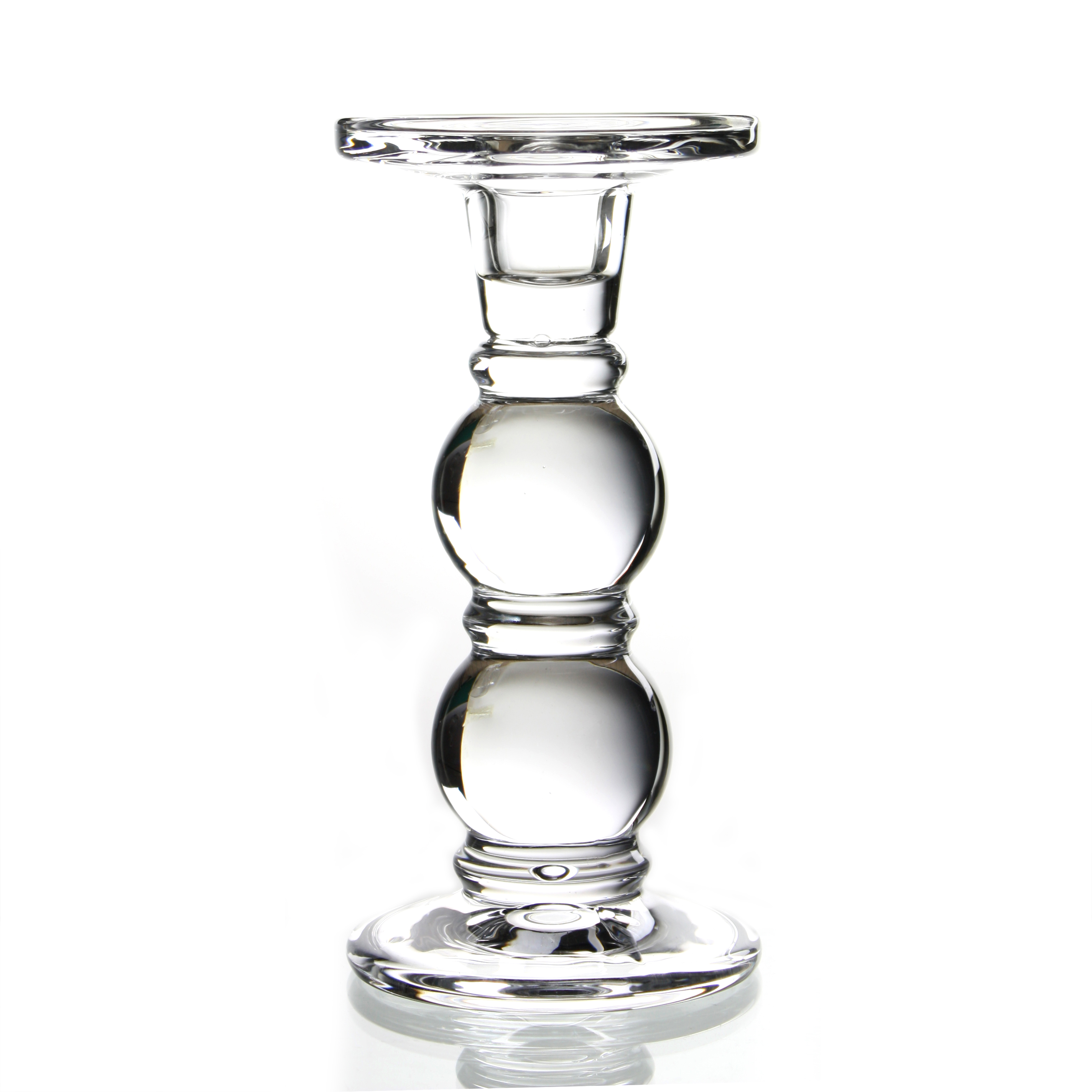 Classic Clear Glass candle holder for party wedding celebration