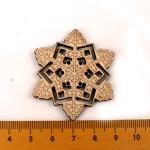 Scrapbooks Painting Snowflake Pattern Handmade Wooden Crafts