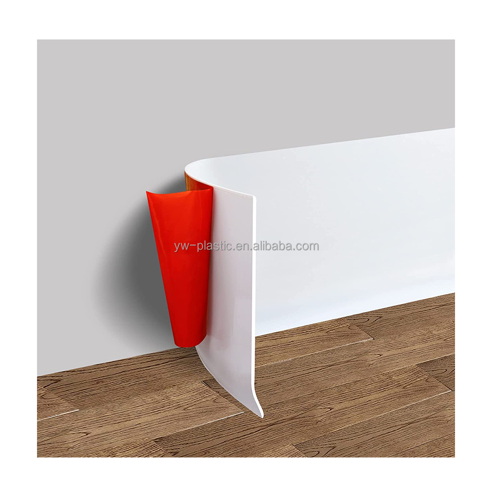 4" to 6" Flexible PVC Wall Baseboard Trim with Payment Term of 30% Deposit 70% Balance
