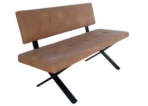 Quality Orange Upholstered Corner Dining Bench wholesale